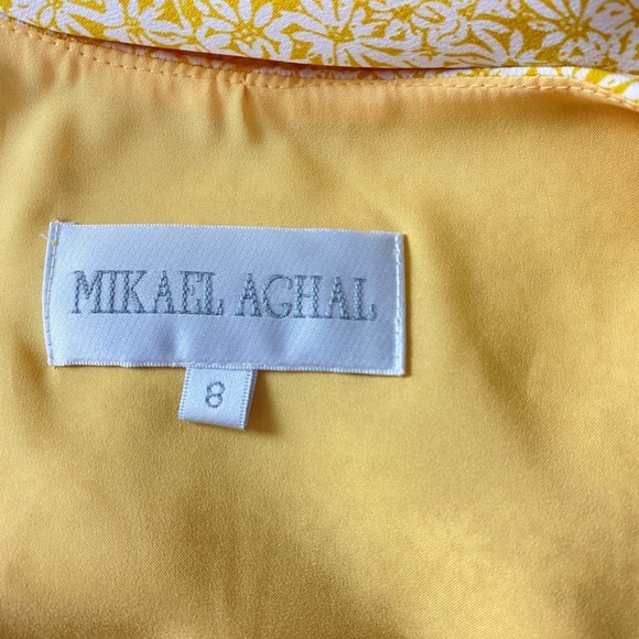 Mikael Aghal Midi Dress in Yellow - Picture 7 of 12